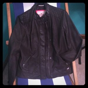 Hollister faux leather jacket